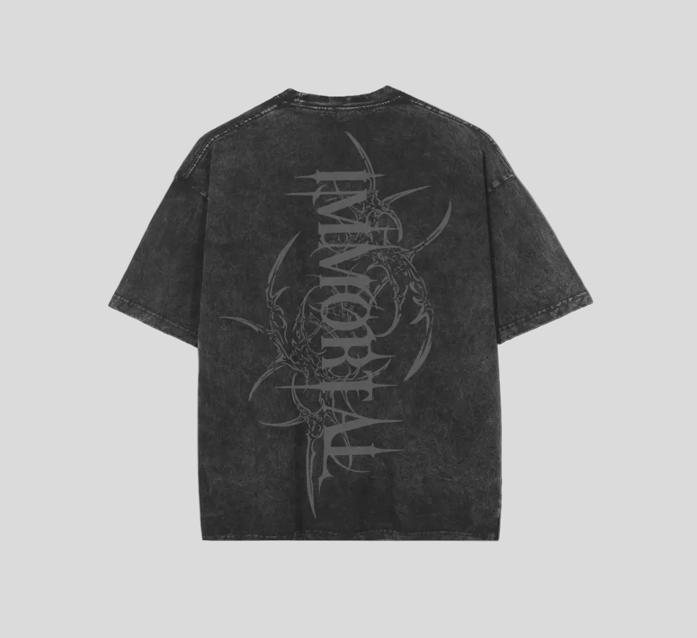 Black Oversized Heavyweight Washed