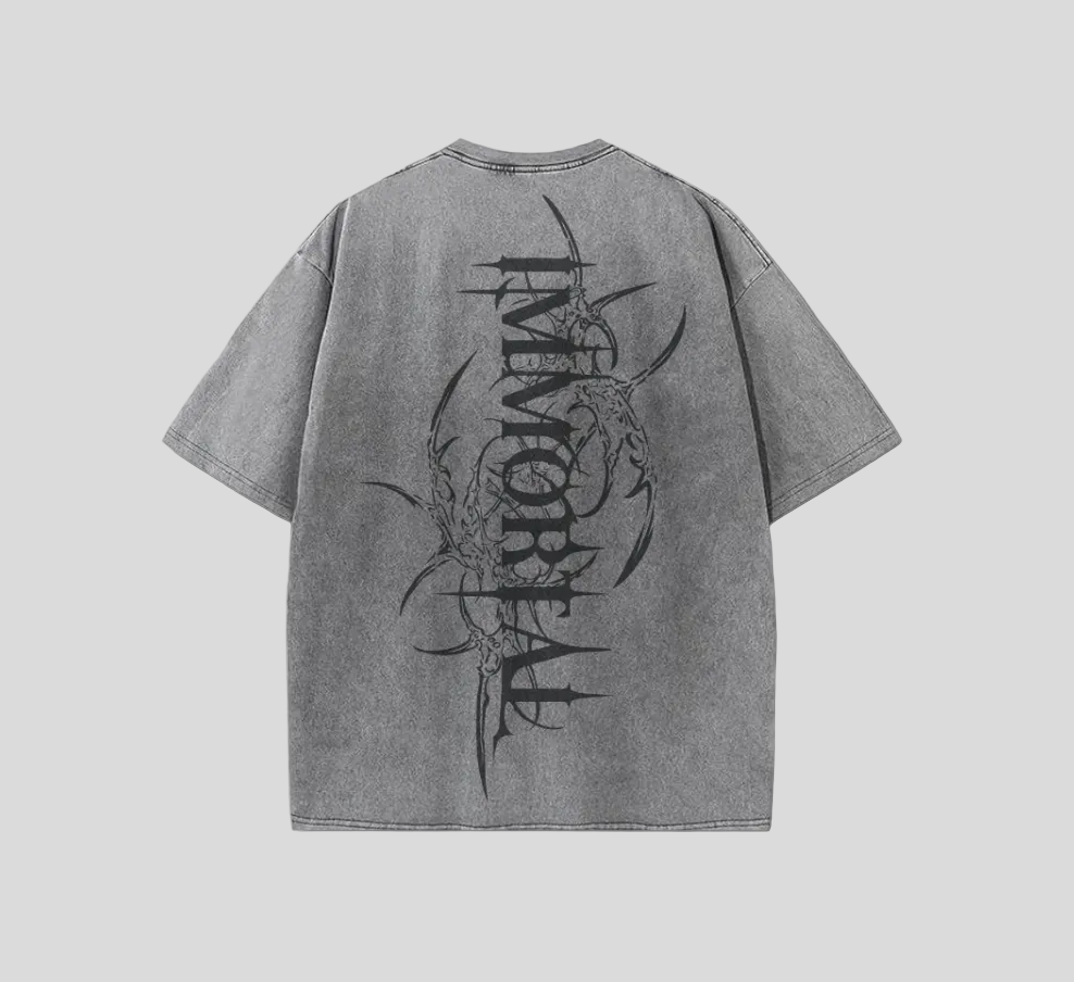 Grey Oversized Heavyweight Washed