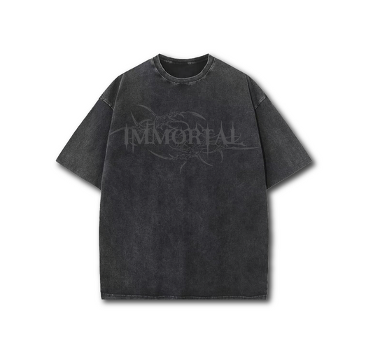 Black Oversized Heavyweight Washed