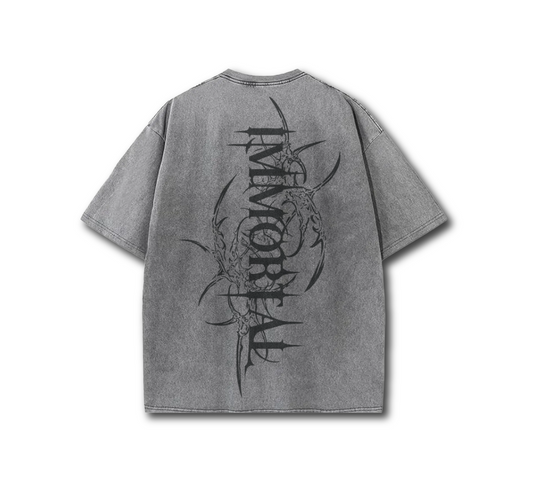 Grey Oversized Heavyweight Washed
